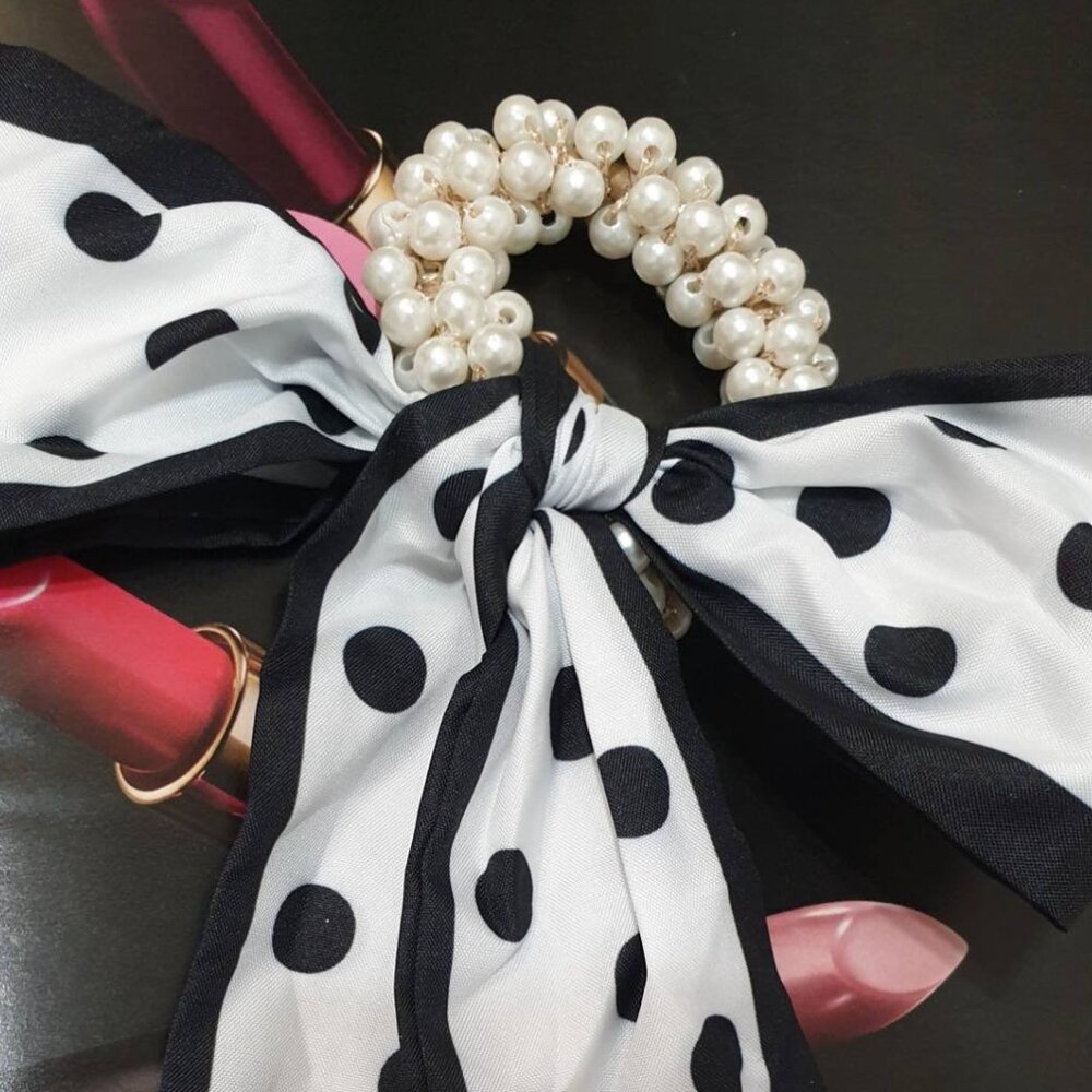 Fashion White Elastic Long Hair Tie Girl Women Casual Formal Accessory Gift